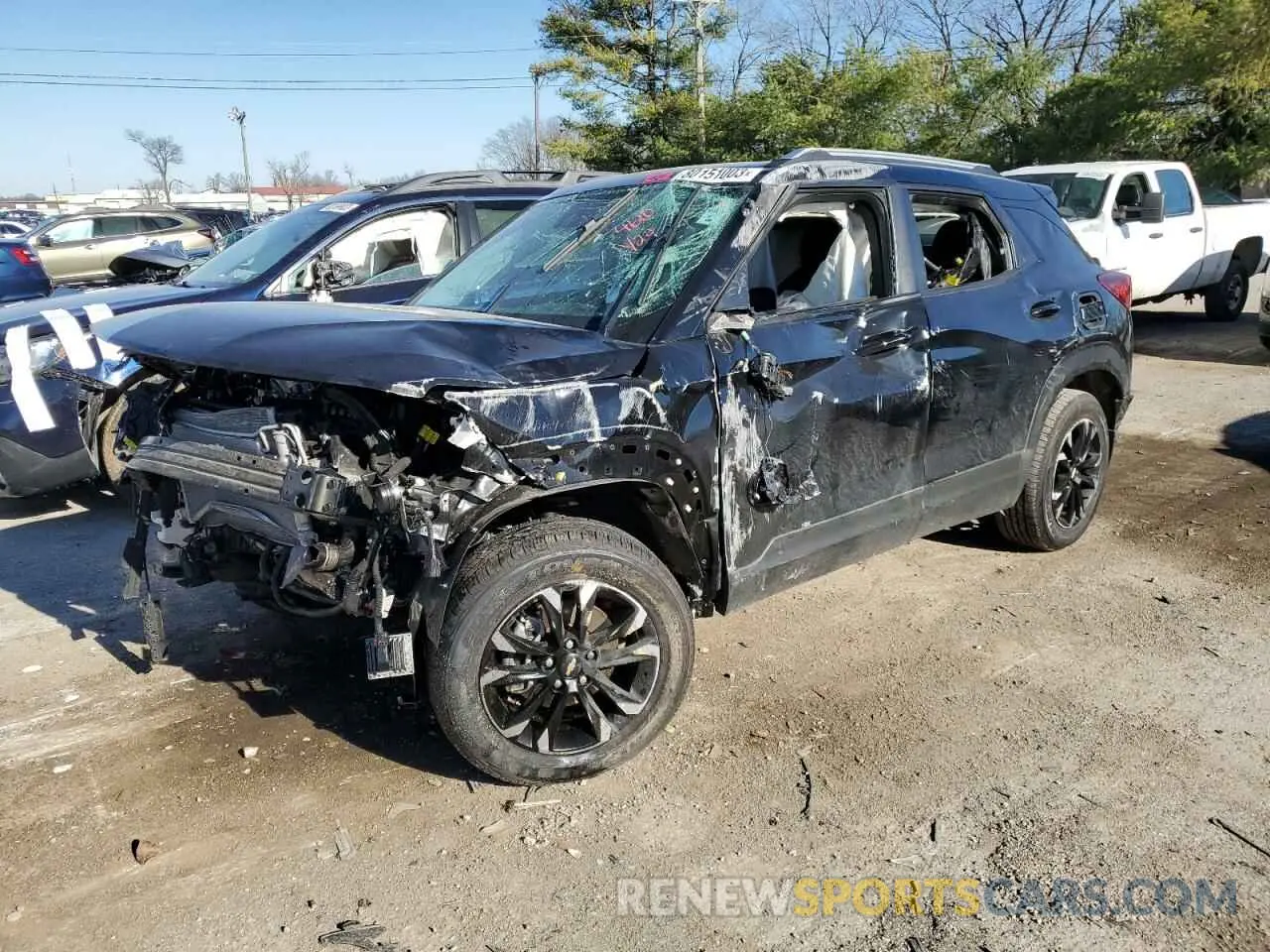 1 Photograph of a damaged car KL79MPSL0MB134610 CHEVROLET TRAILBLZR 2021