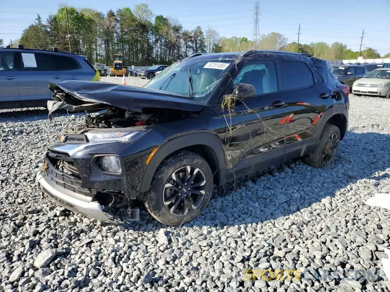 1 Photograph of a damaged car KL79MPSL2MB143132 CHEVROLET TRAILBLZR 2021