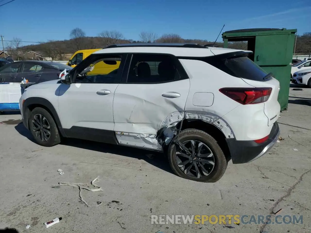 2 Photograph of a damaged car KL79MPSL5MB089504 CHEVROLET TRAILBLZR 2021