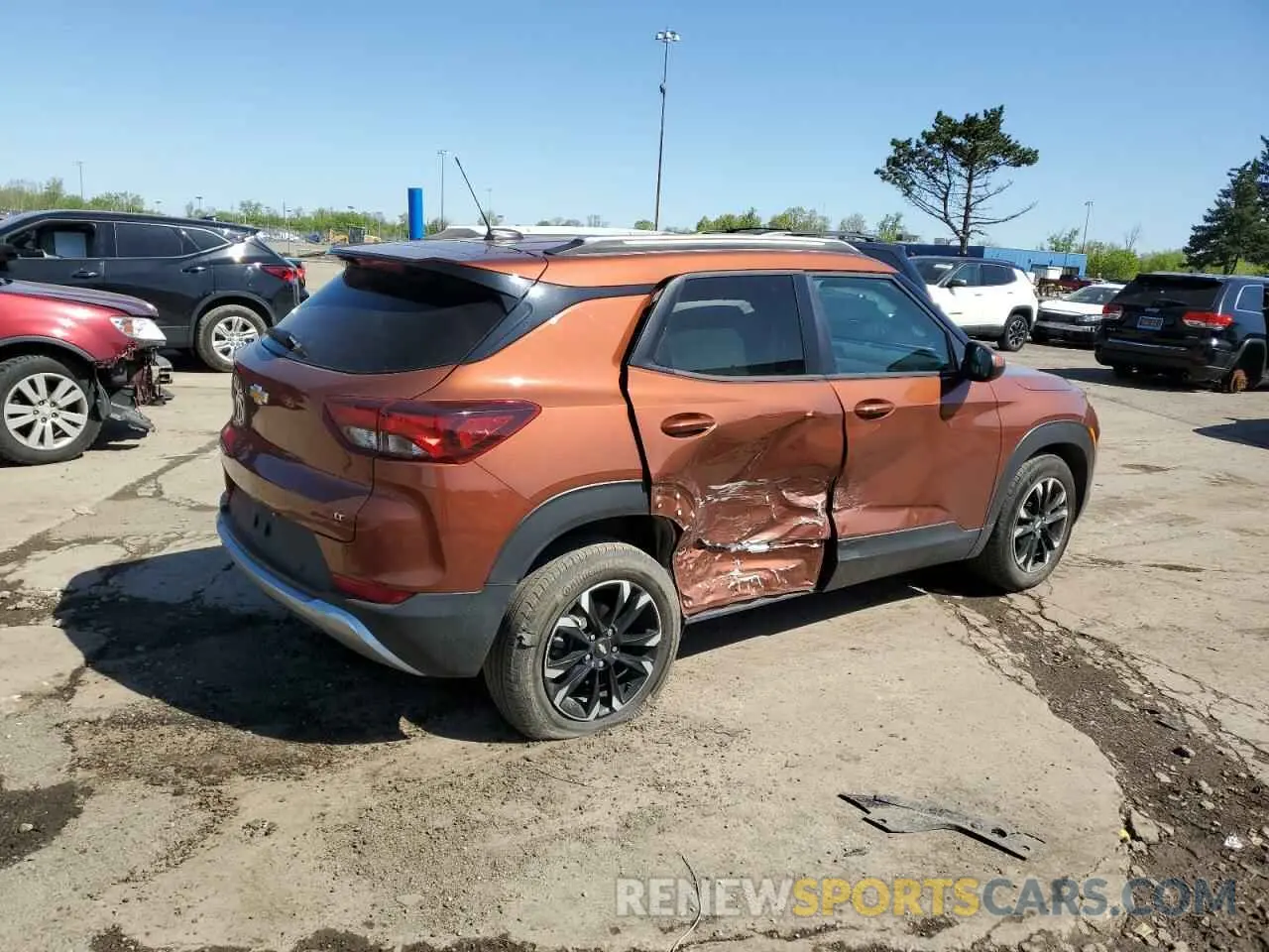3 Photograph of a damaged car KL79MPSL6MB038187 CHEVROLET TRAILBLZR 2021