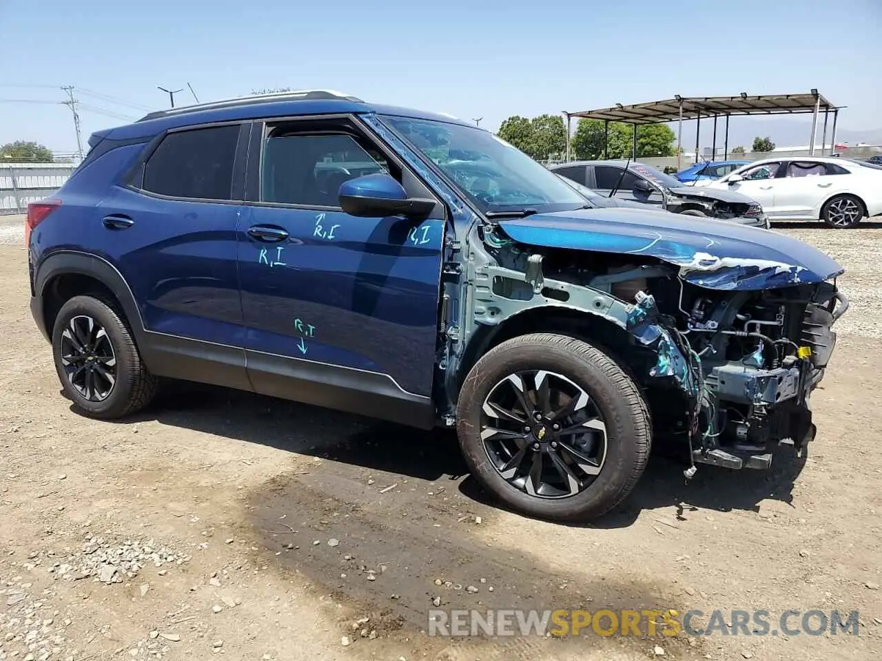 4 Photograph of a damaged car KL79MPSL7MB105248 CHEVROLET TRAILBLZR 2021