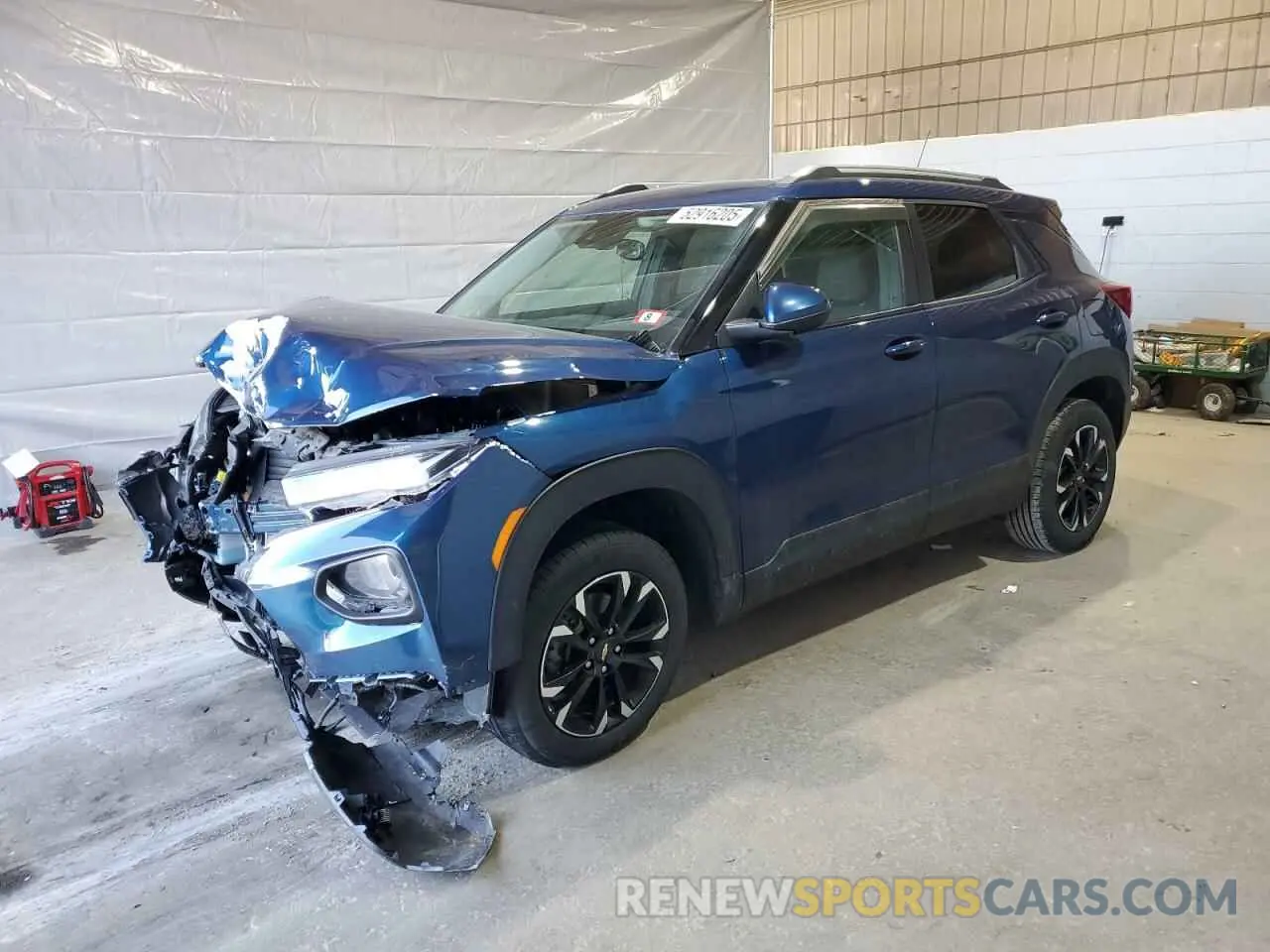 1 Photograph of a damaged car KL79MRSL0MB076526 CHEVROLET TRAILBLZR 2021