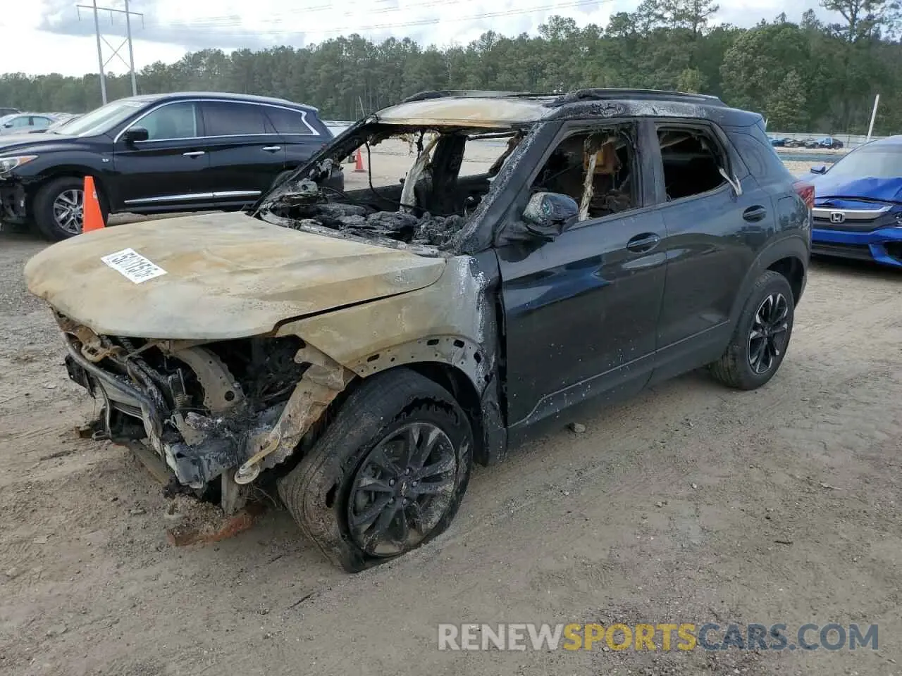 1 Photograph of a damaged car KL79MRSL1MB132196 CHEVROLET TRAILBLZR 2021