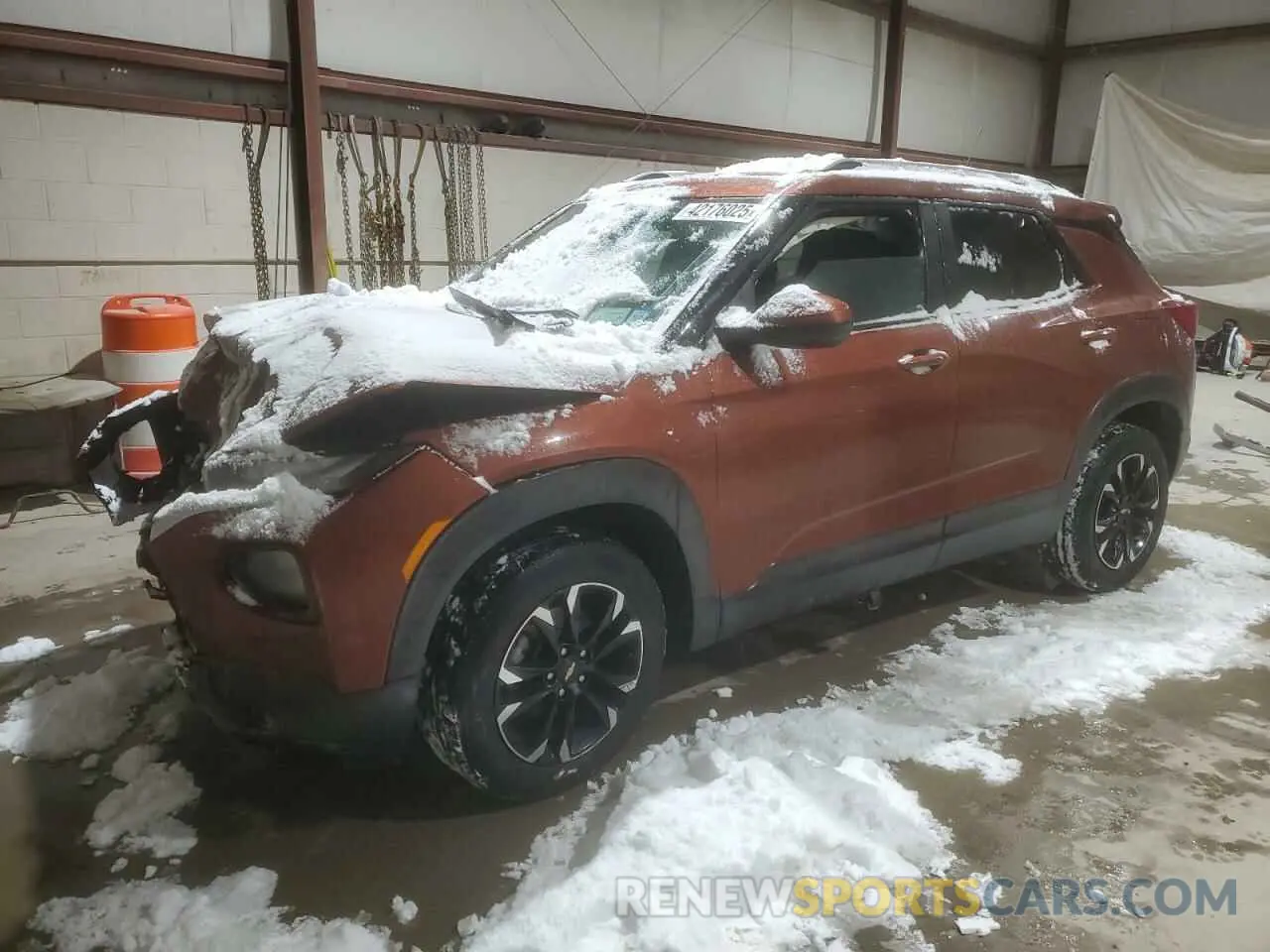 1 Photograph of a damaged car KL79MRSL3MB001755 CHEVROLET TRAILBLZR 2021