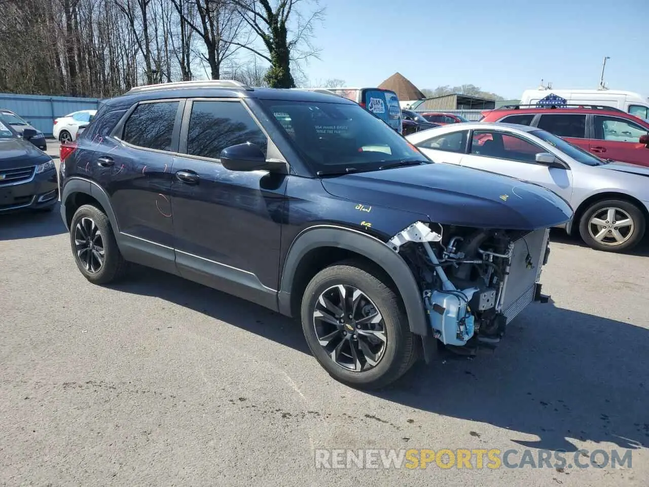4 Photograph of a damaged car KL79MRSL3MB055797 CHEVROLET TRAILBLZR 2021