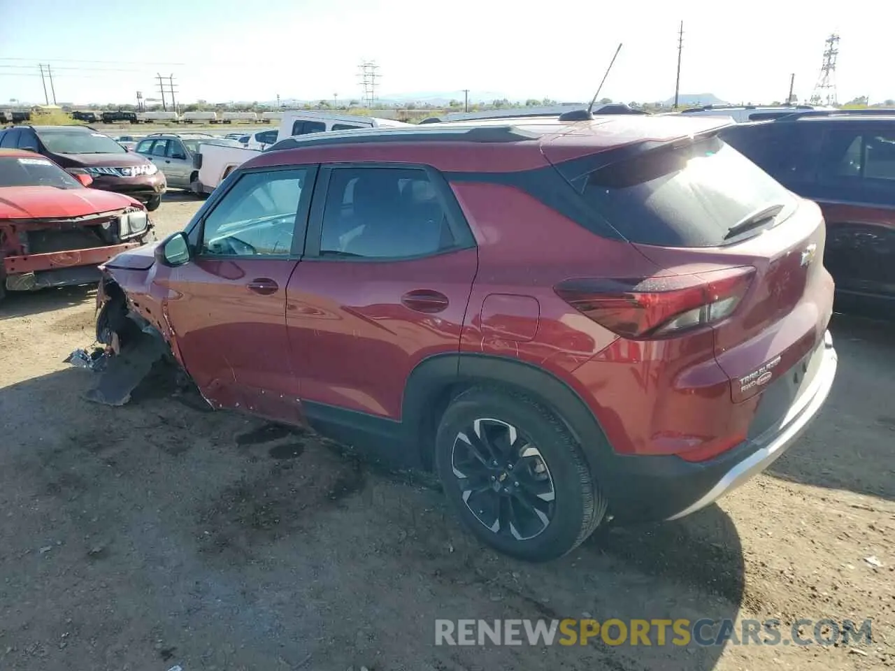 2 Photograph of a damaged car KL79MRSL3MB143345 CHEVROLET TRAILBLZR 2021