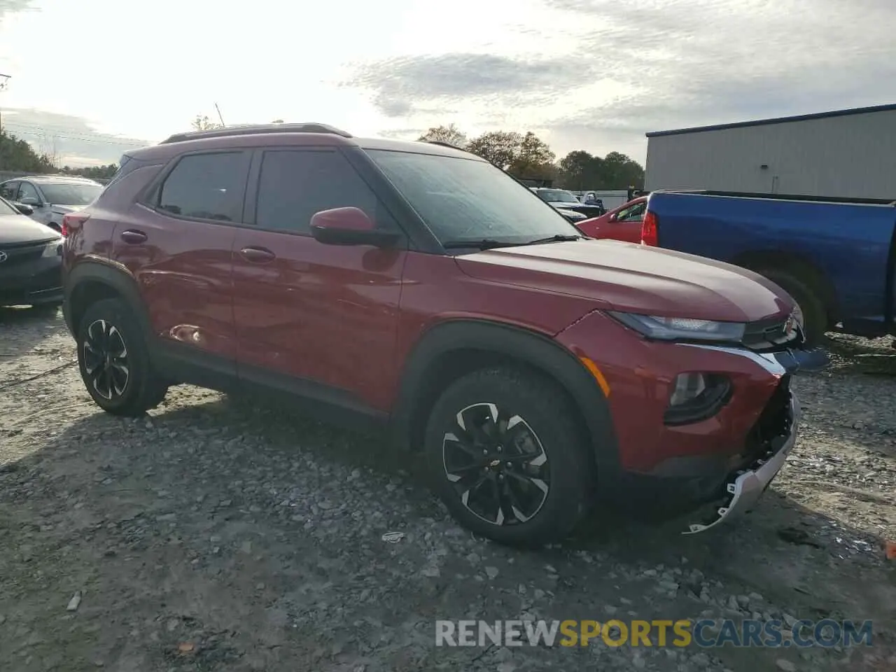 4 Photograph of a damaged car KL79MRSL5MB144139 CHEVROLET TRAILBLZR 2021