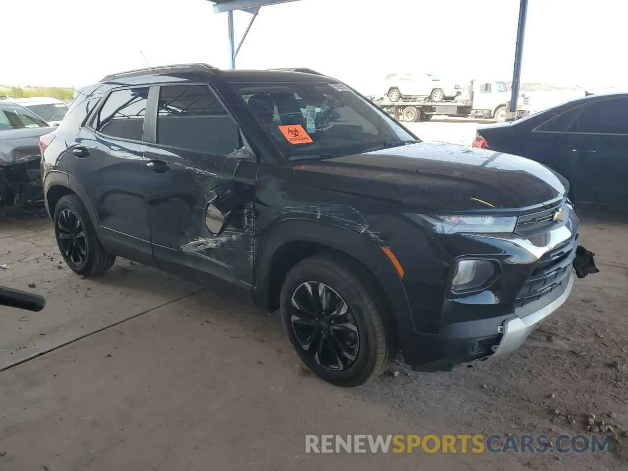 4 Photograph of a damaged car KL79MRSL7MB172704 CHEVROLET TRAILBLZR 2021