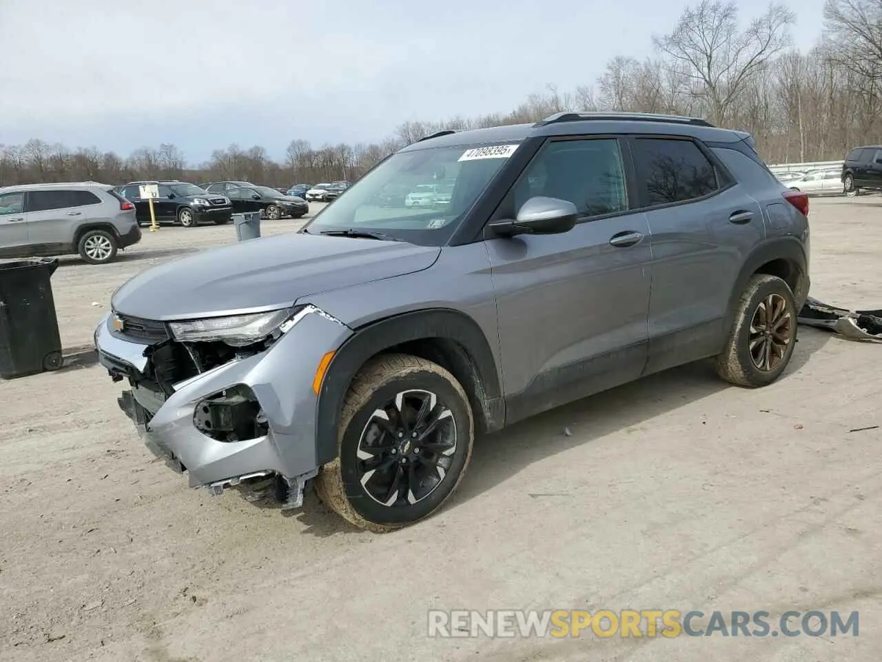 1 Photograph of a damaged car KL79MRSLXMB043615 CHEVROLET TRAILBLZR 2021