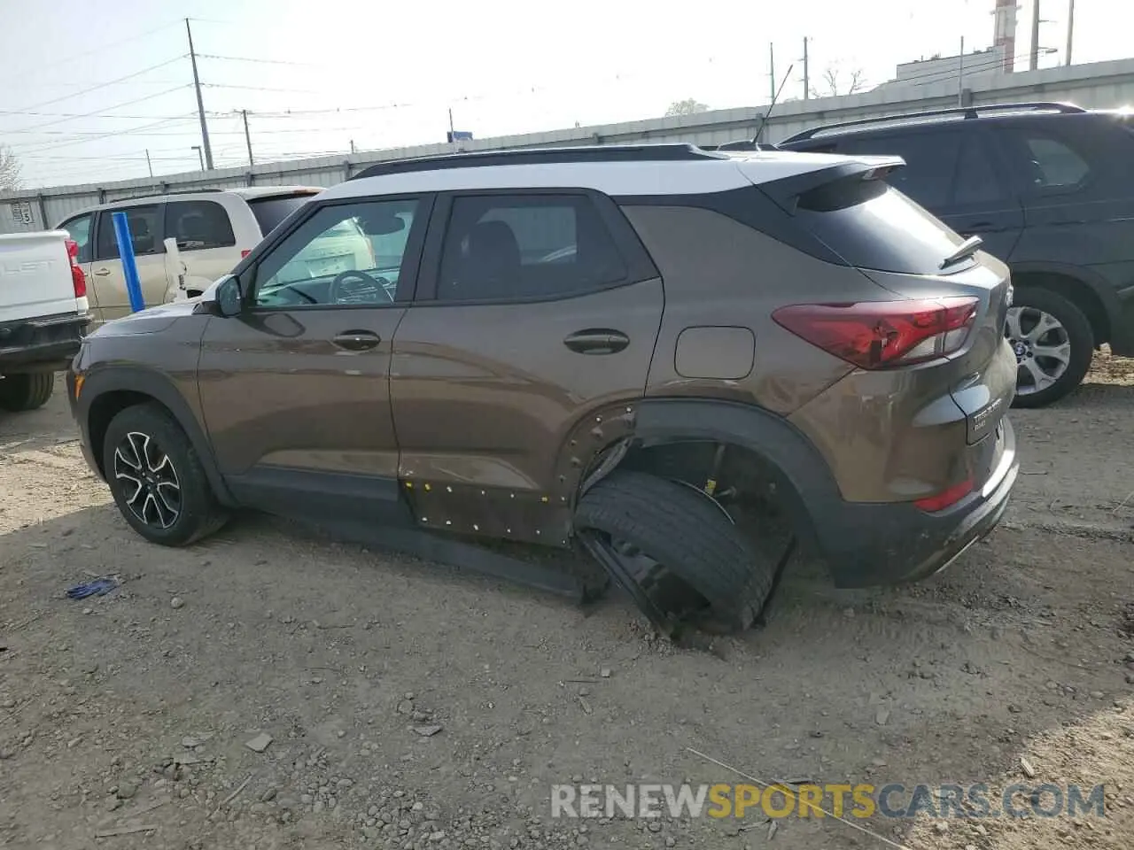 2 Photograph of a damaged car KL79MSSL6MB134369 CHEVROLET TRAILBLZR 2021