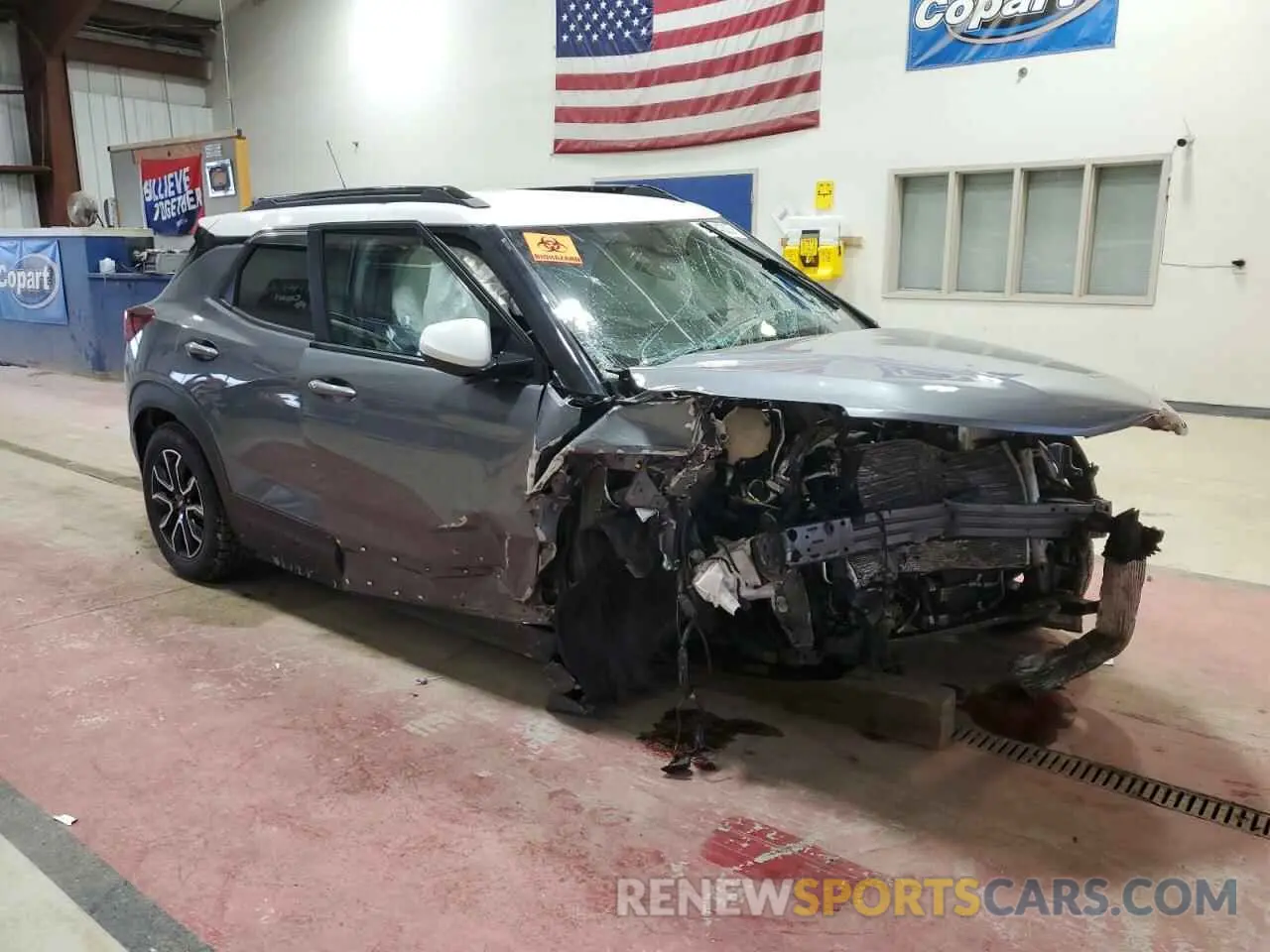 4 Photograph of a damaged car KL79MSSL9MB160724 CHEVROLET TRAILBLZR 2021