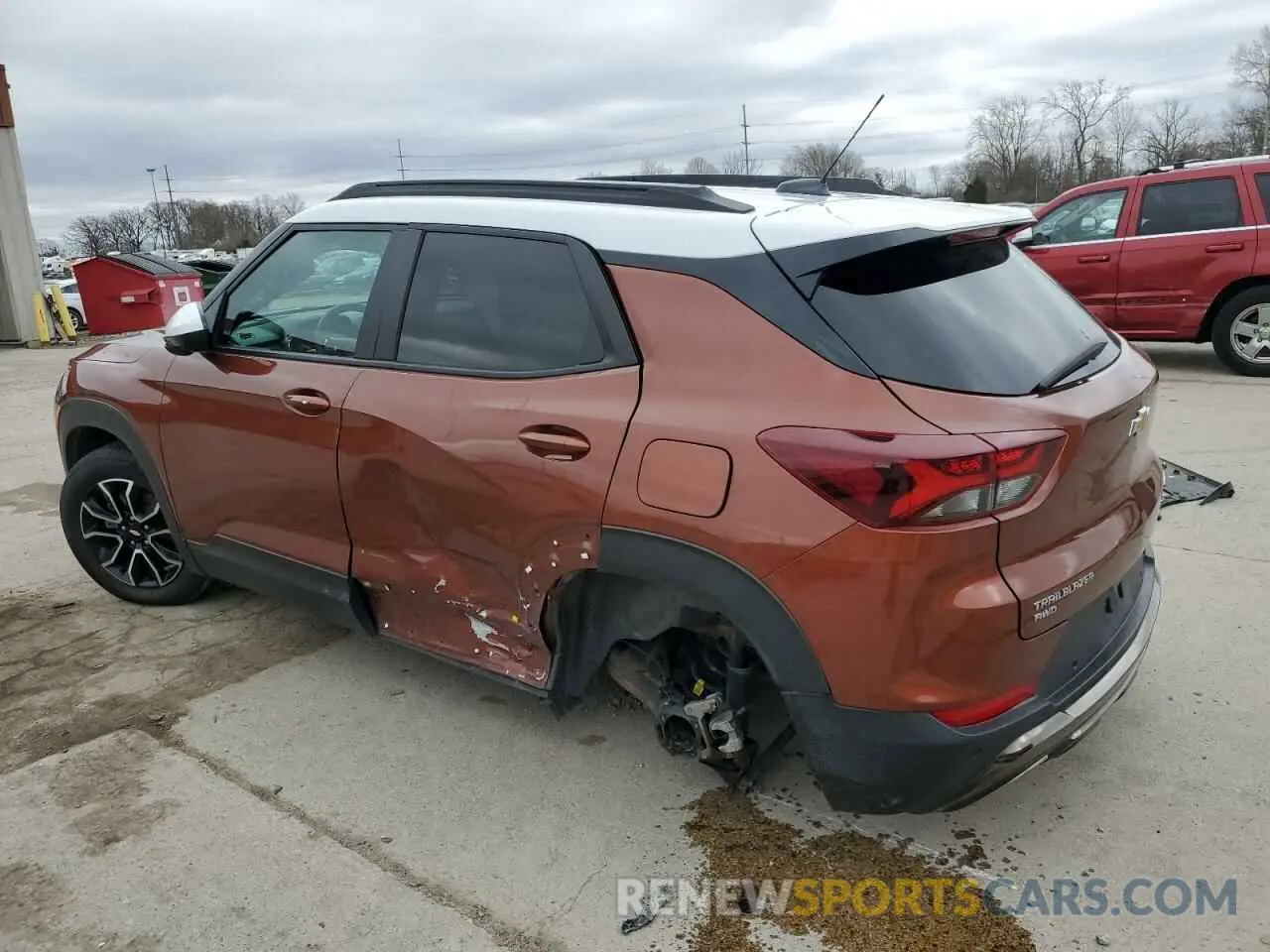 2 Photograph of a damaged car KL79MSSLXMB029737 CHEVROLET TRAILBLZR 2021