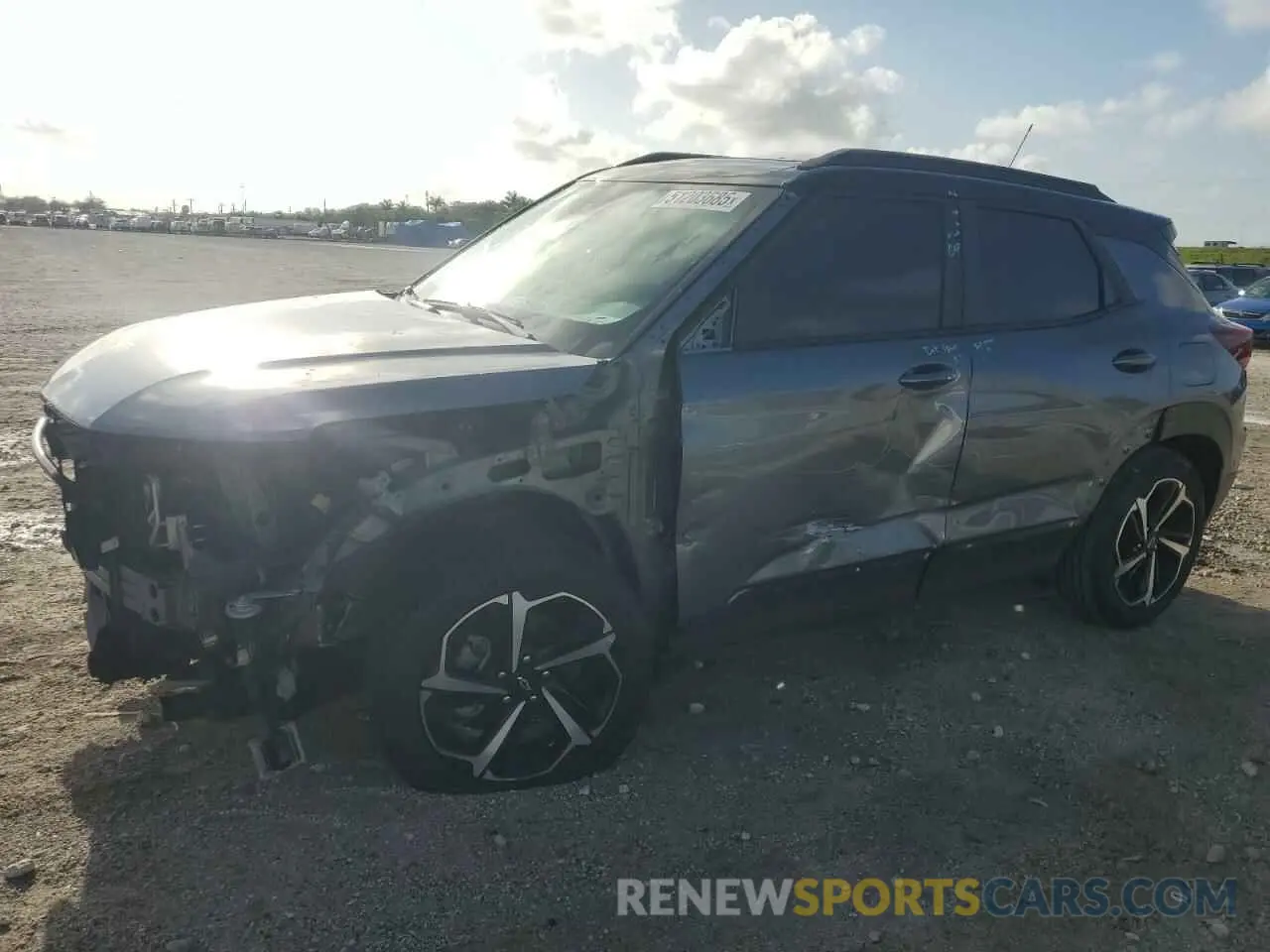 1 Photograph of a damaged car KL79MTSL1MB152333 CHEVROLET TRAILBLZR 2021