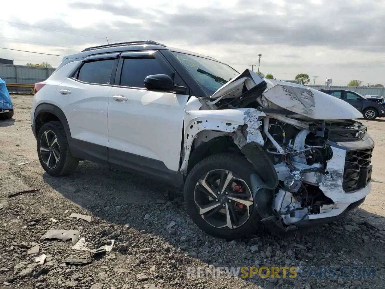 4 Photograph of a damaged car KL79MTSL2MB014350 CHEVROLET TRAILBLZR 2021