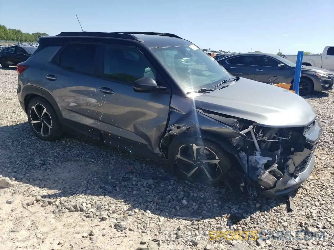 4 Photograph of a damaged car KL79MTSL5MB115639 CHEVROLET TRAILBLZR 2021