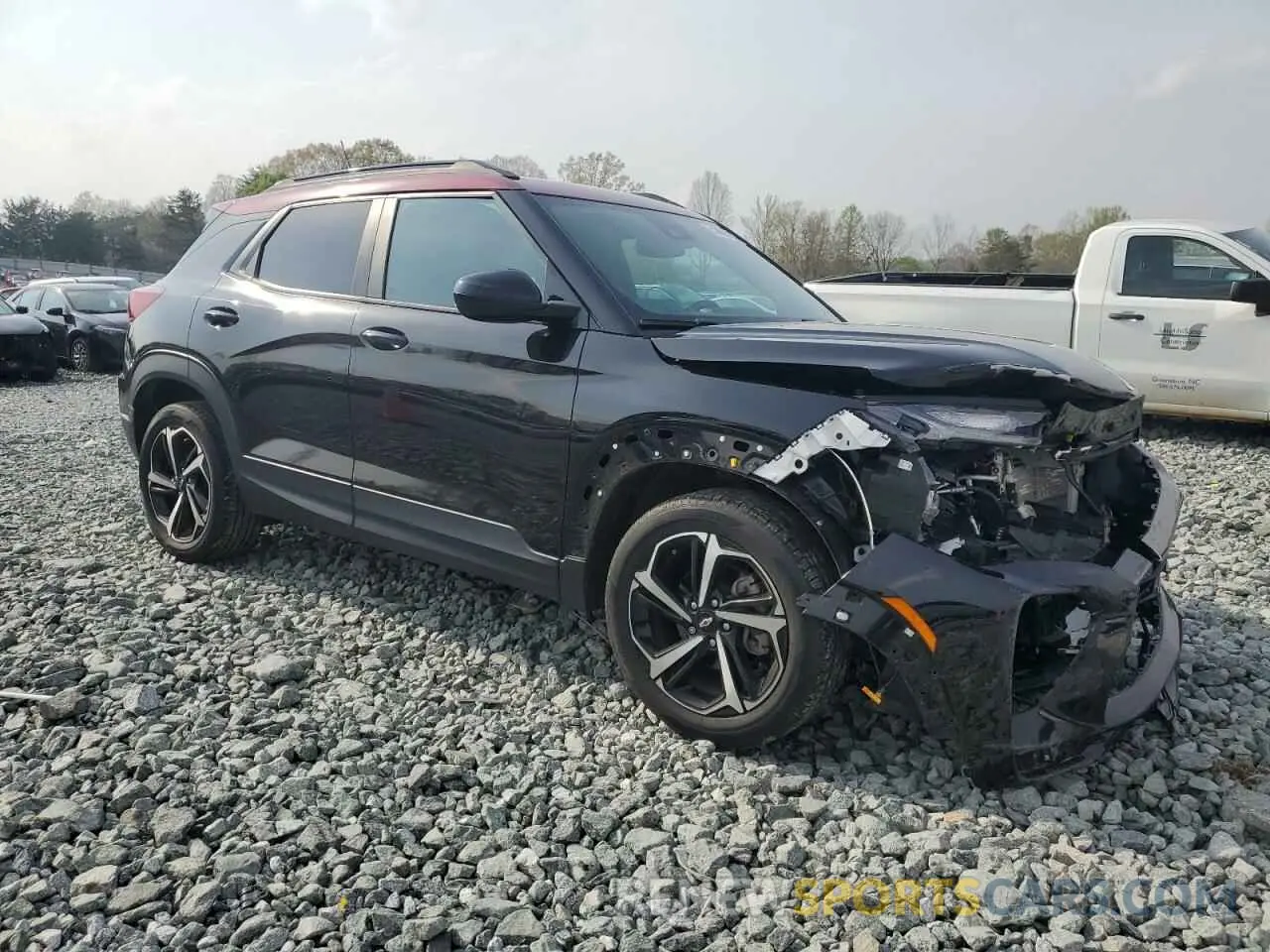 4 Photograph of a damaged car KL79MTSL7MB159268 CHEVROLET TRAILBLZR 2021