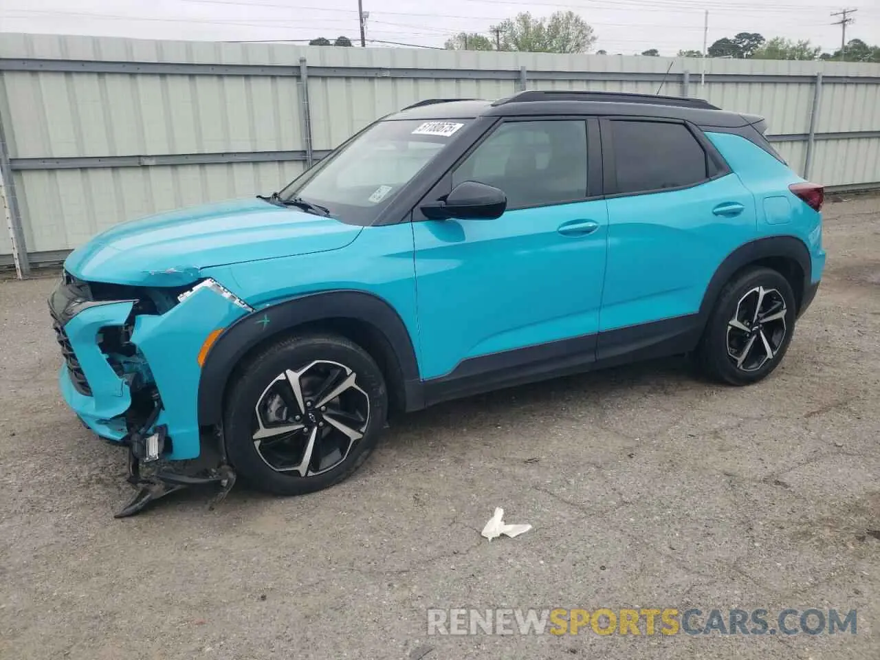 1 Photograph of a damaged car KL79MTSLXMB057320 CHEVROLET TRAILBLZR 2021