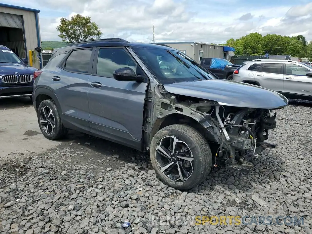 4 Photograph of a damaged car KL79MUSL3MB035004 CHEVROLET TRAILBLZR 2021