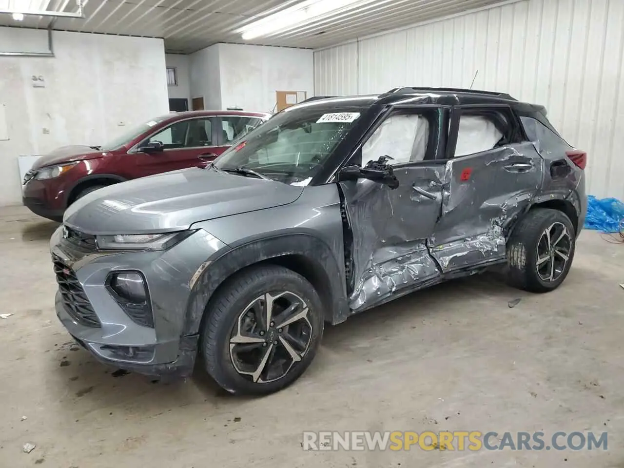 1 Photograph of a damaged car KL79MUSL6MB077456 CHEVROLET TRAILBLZR 2021