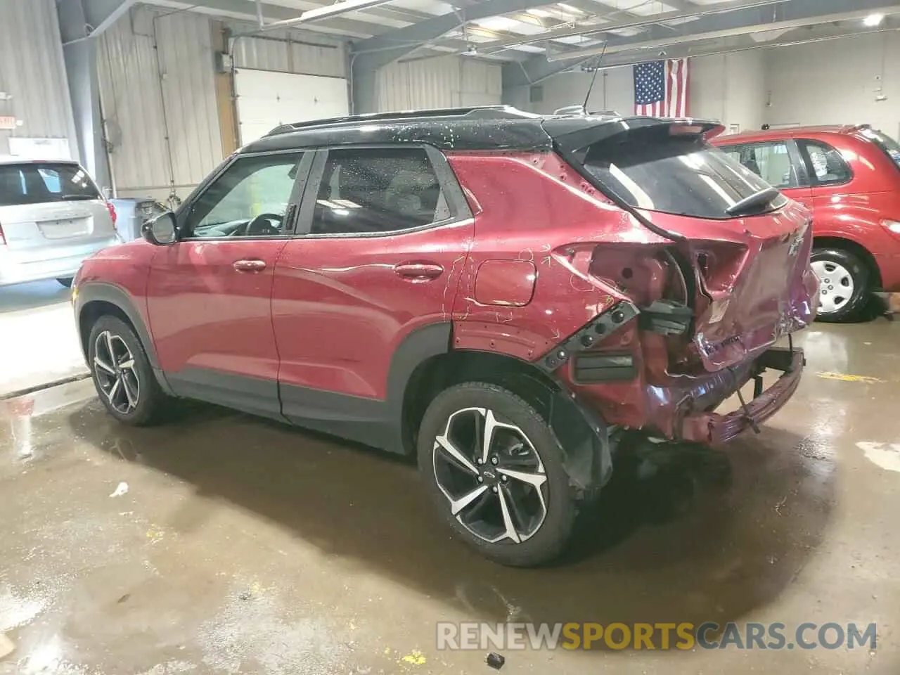 2 Photograph of a damaged car KL79MUSL9MB136824 CHEVROLET TRAILBLZR 2021