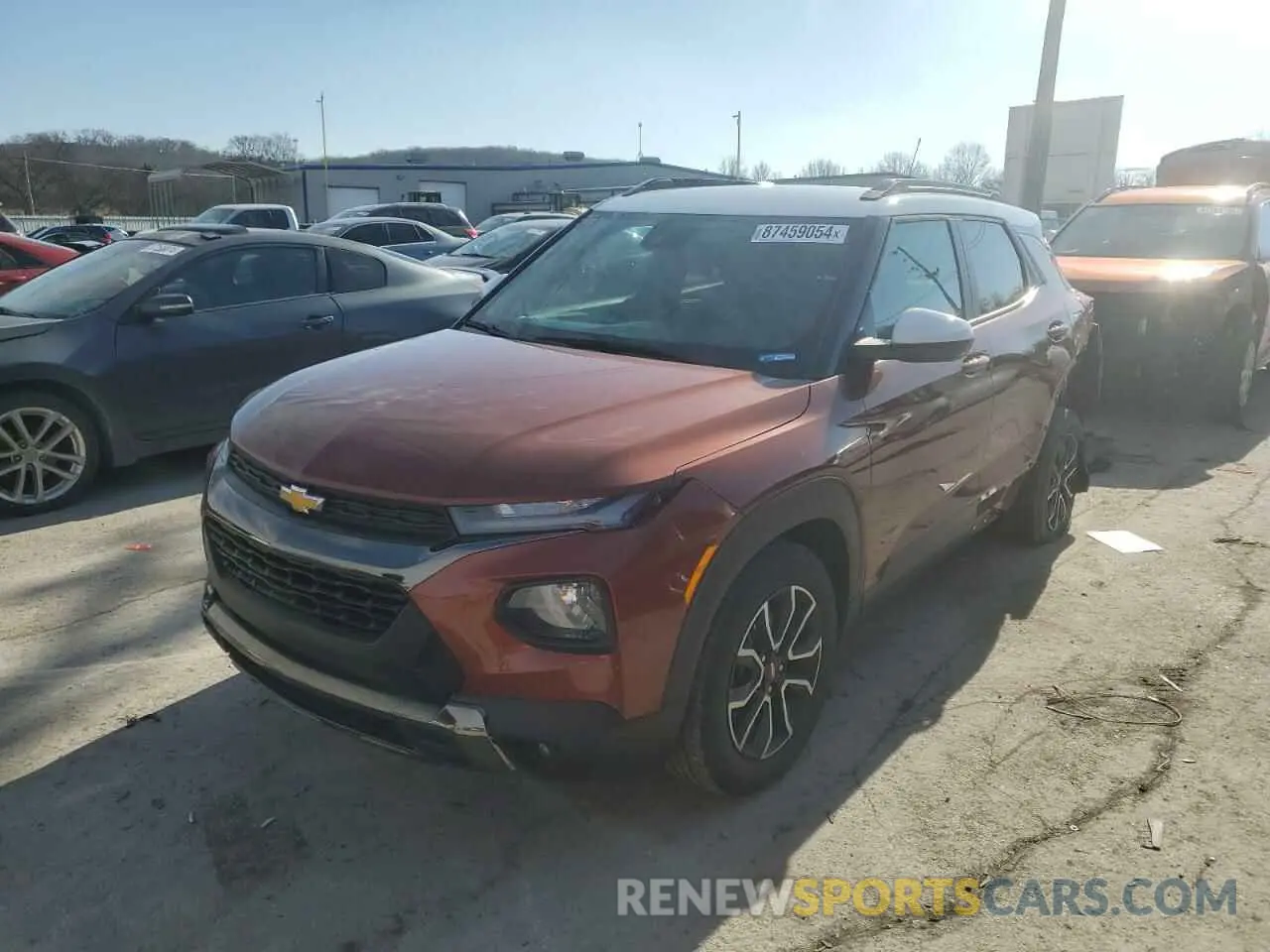 1 Photograph of a damaged car KL79MVSL3MB073709 CHEVROLET TRAILBLZR 2021