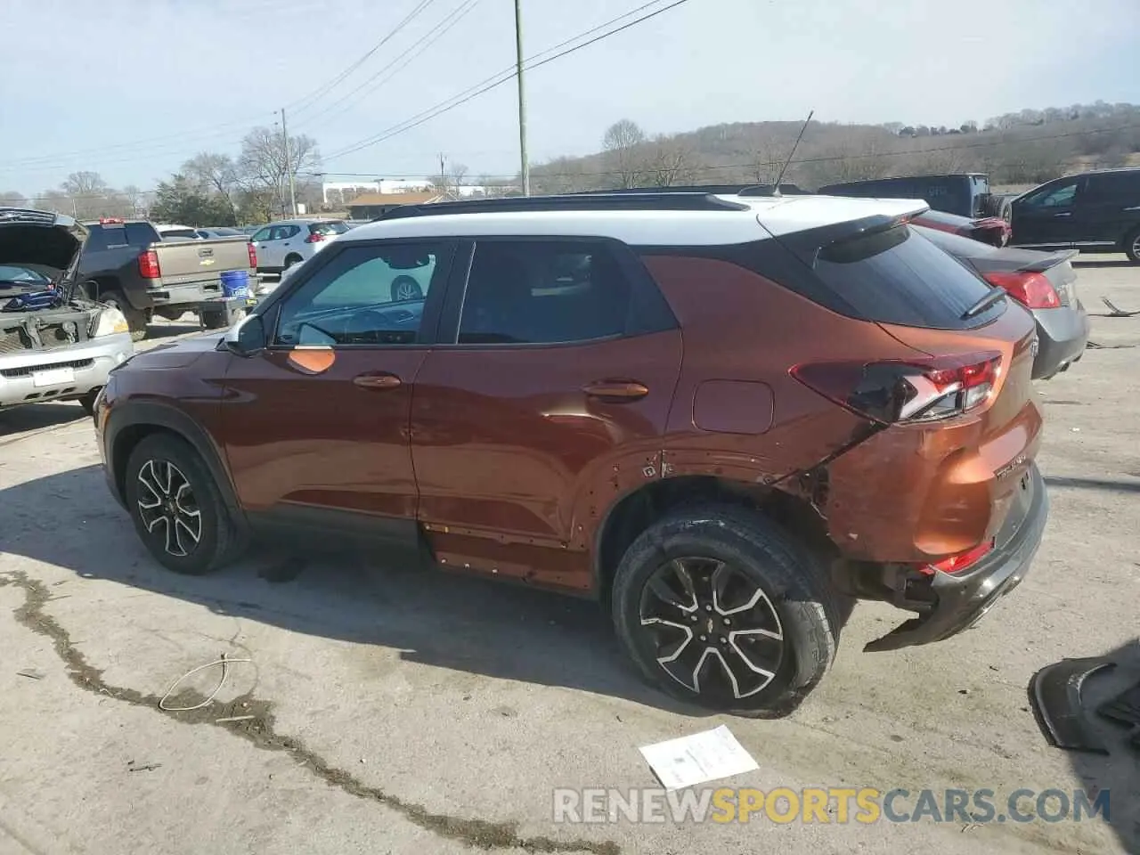 2 Photograph of a damaged car KL79MVSL3MB073709 CHEVROLET TRAILBLZR 2021
