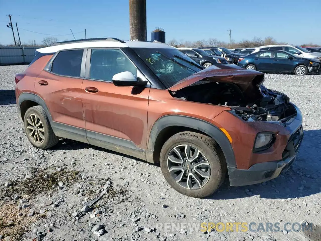4 Photograph of a damaged car KL79MVSL3MB149347 CHEVROLET TRAILBLZR 2021
