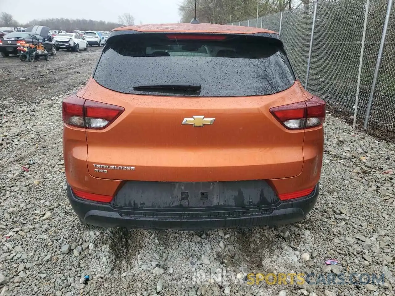 6 Photograph of a damaged car KL79MNSL9NB035662 CHEVROLET TRAILBLZR 2022