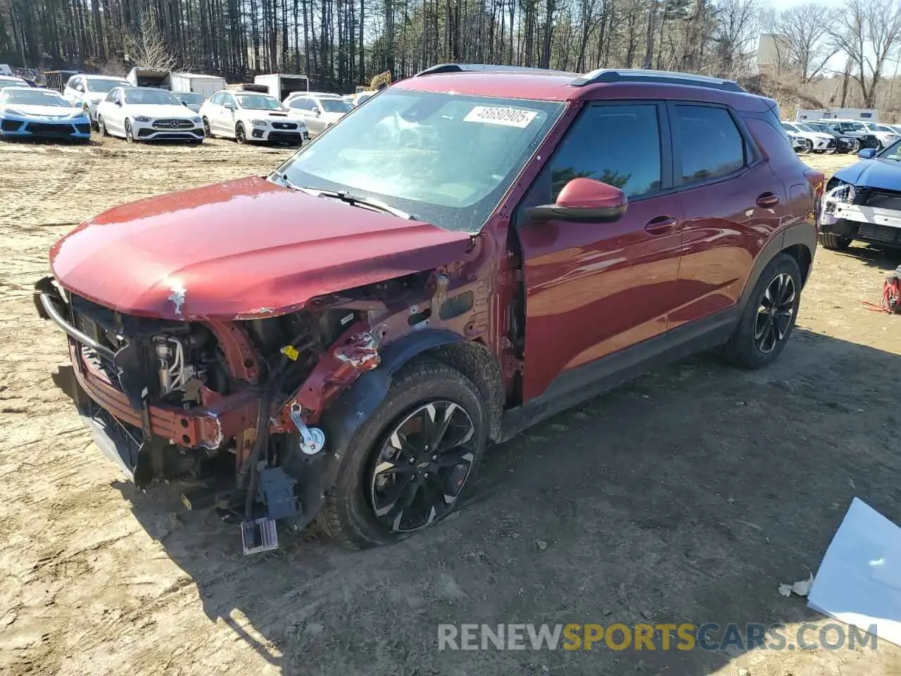 1 Photograph of a damaged car KL79MPS20NB124636 CHEVROLET TRAILBLZR 2022