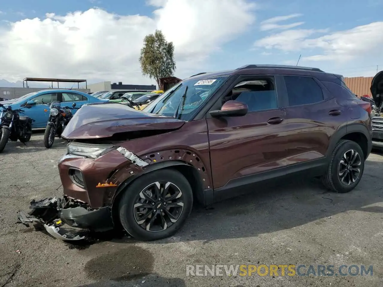 1 Photograph of a damaged car KL79MPS28NB026406 CHEVROLET TRAILBLZR 2022