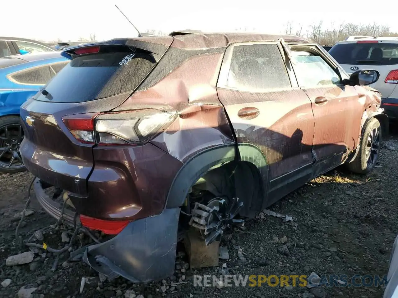 3 Photograph of a damaged car KL79MPS29NB135585 CHEVROLET TRAILBLZR 2022