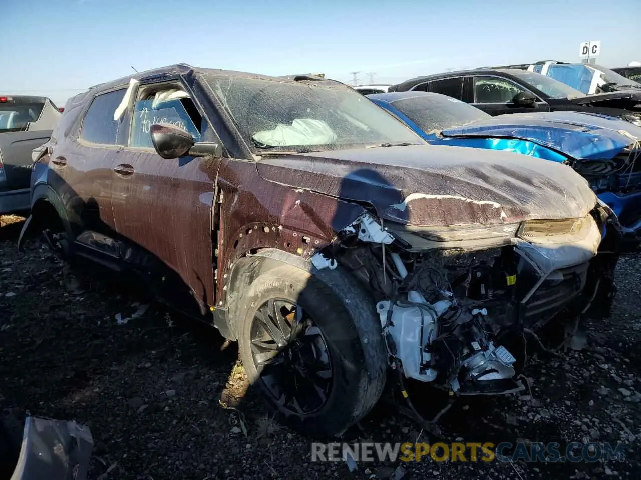 4 Photograph of a damaged car KL79MPS29NB135585 CHEVROLET TRAILBLZR 2022