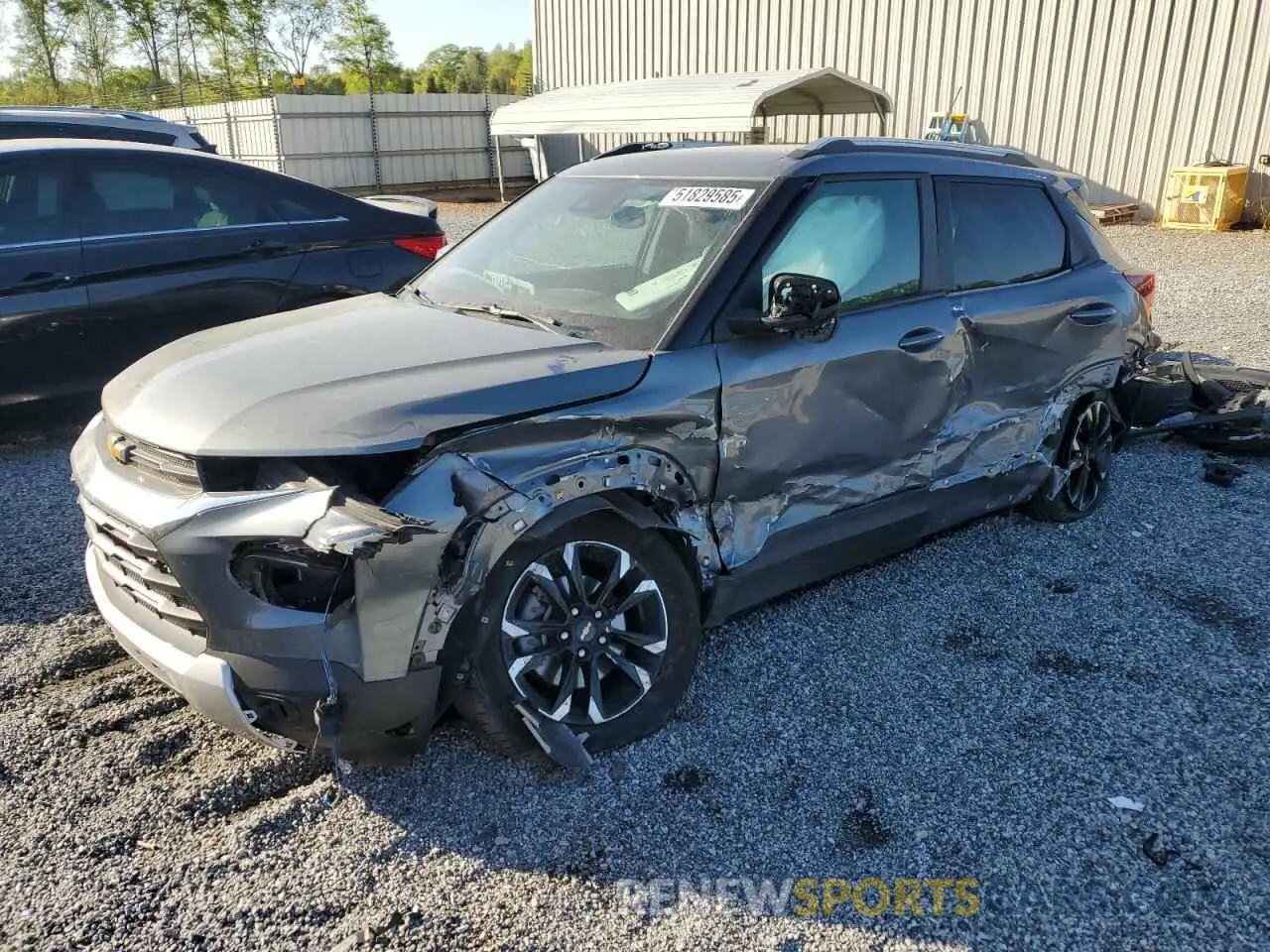 1 Photograph of a damaged car KL79MPSL4NB020370 CHEVROLET TRAILBLZR 2022
