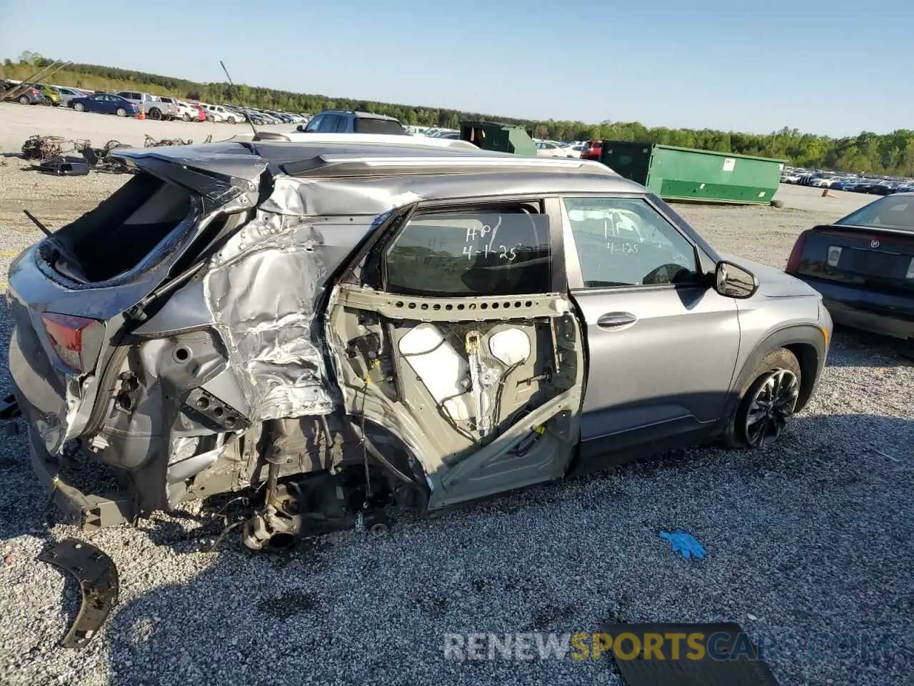 3 Photograph of a damaged car KL79MPSL4NB020370 CHEVROLET TRAILBLZR 2022