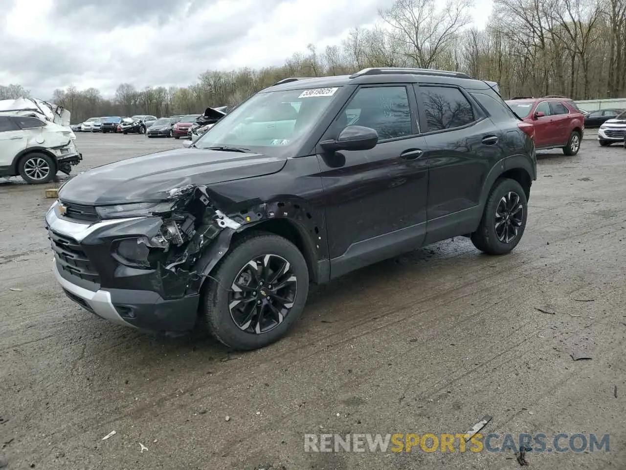 1 Photograph of a damaged car KL79MRSL8NB148476 CHEVROLET TRAILBLZR 2022