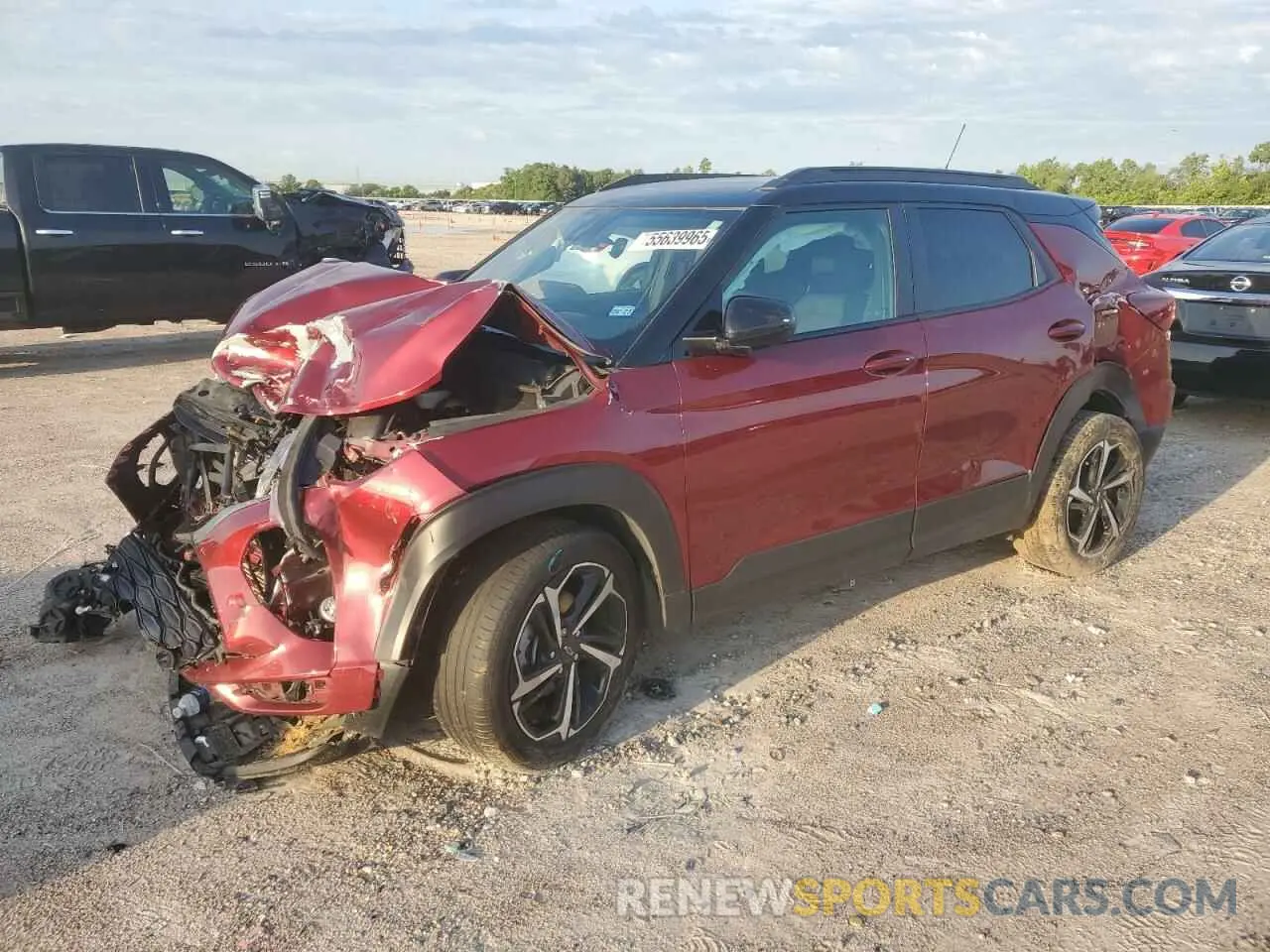 1 Photograph of a damaged car KL79MTSL2NB097523 CHEVROLET TRAILBLZR 2022