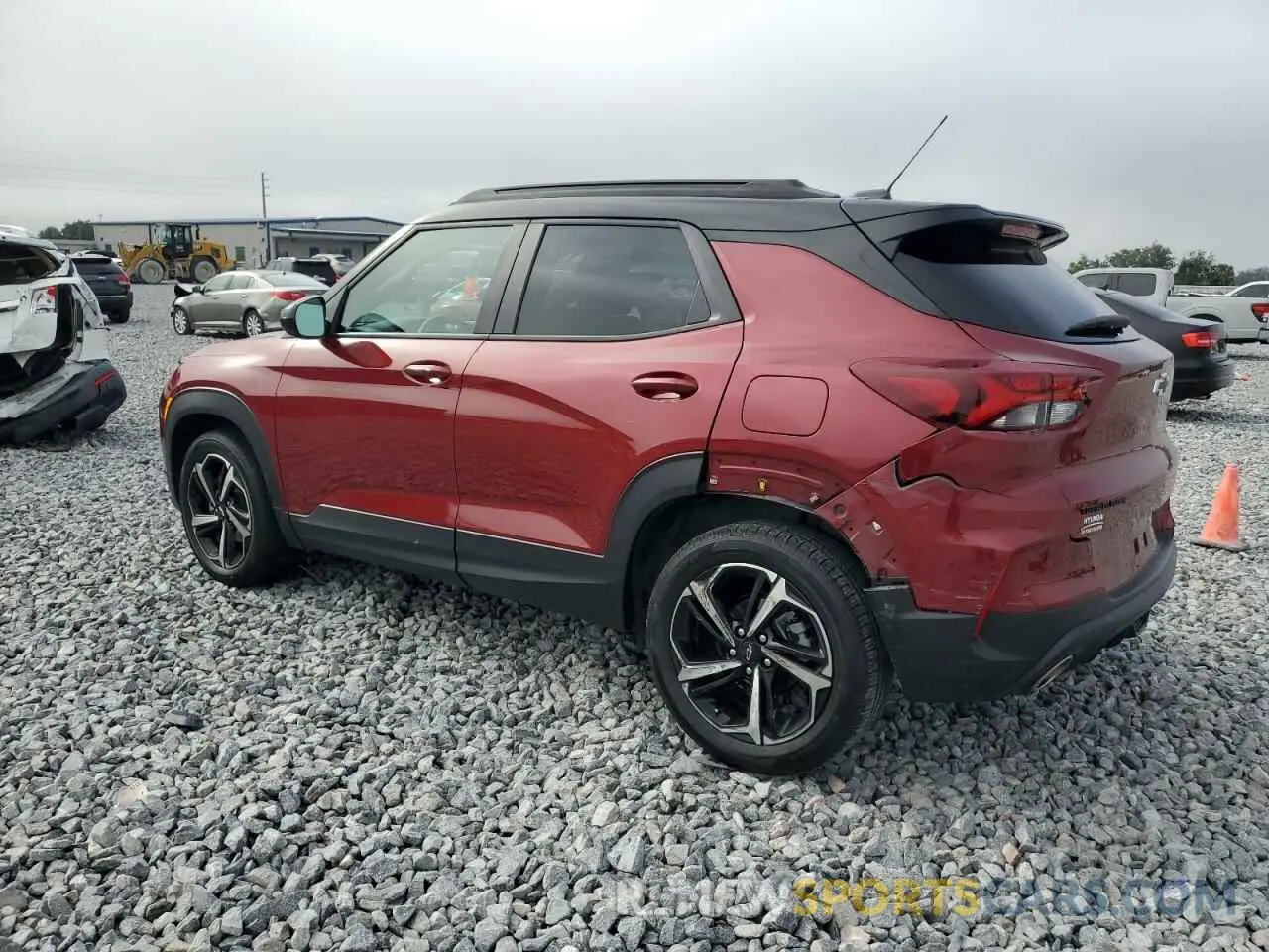 2 Photograph of a damaged car KL79MTSL3NB098065 CHEVROLET TRAILBLZR 2022