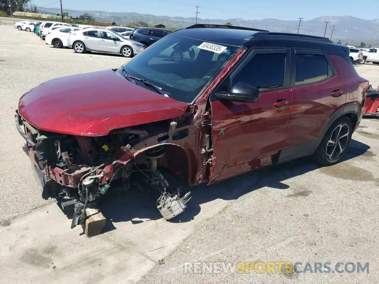 1 Photograph of a damaged car KL79MTSLXNB110485 CHEVROLET TRAILBLZR 2022