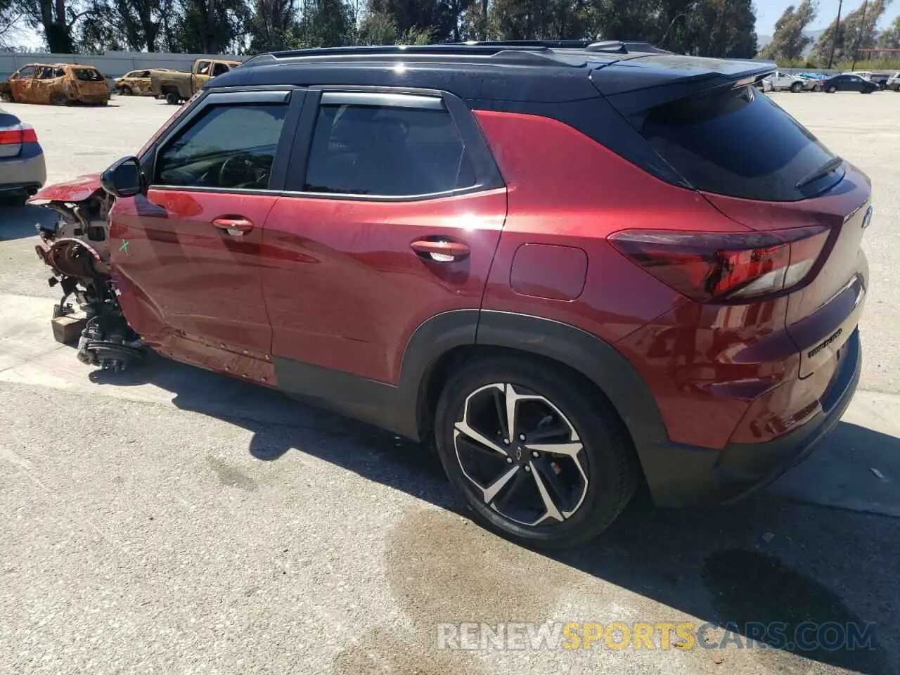 2 Photograph of a damaged car KL79MTSLXNB110485 CHEVROLET TRAILBLZR 2022