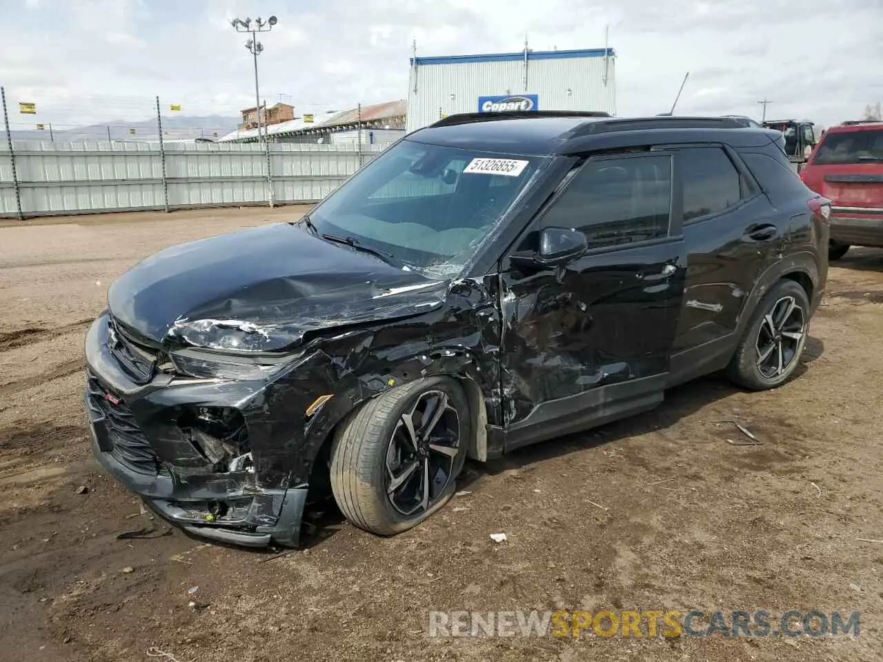 1 Photograph of a damaged car KL79MUSL5NB117897 CHEVROLET TRAILBLZR 2022