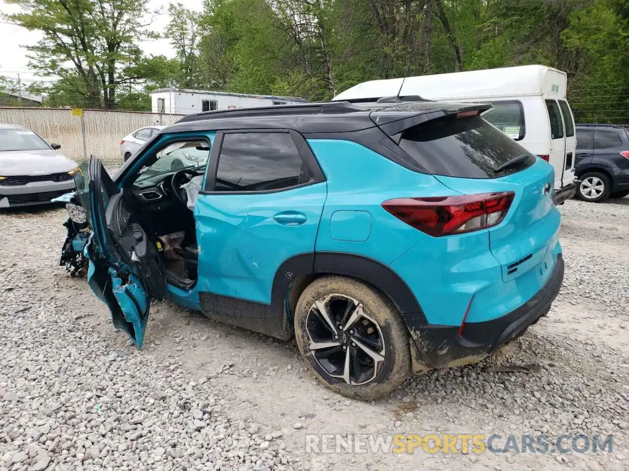 2 Photograph of a damaged car KL79MUSL8NB024212 CHEVROLET TRAILBLZR 2022