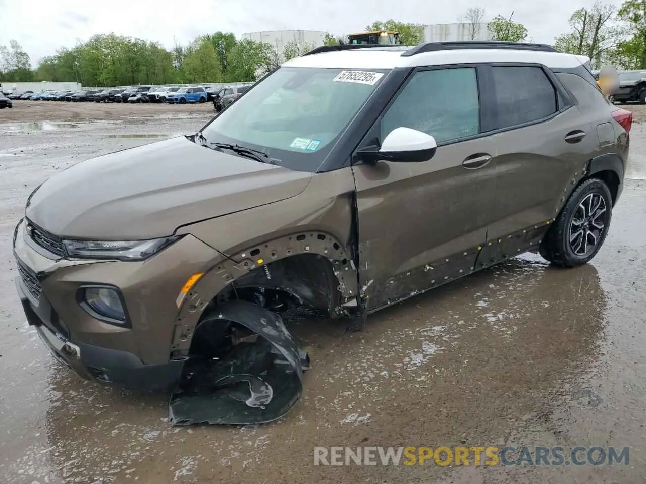 1 Photograph of a damaged car KL79MVSL9NB085879 CHEVROLET TRAILBLZR 2022
