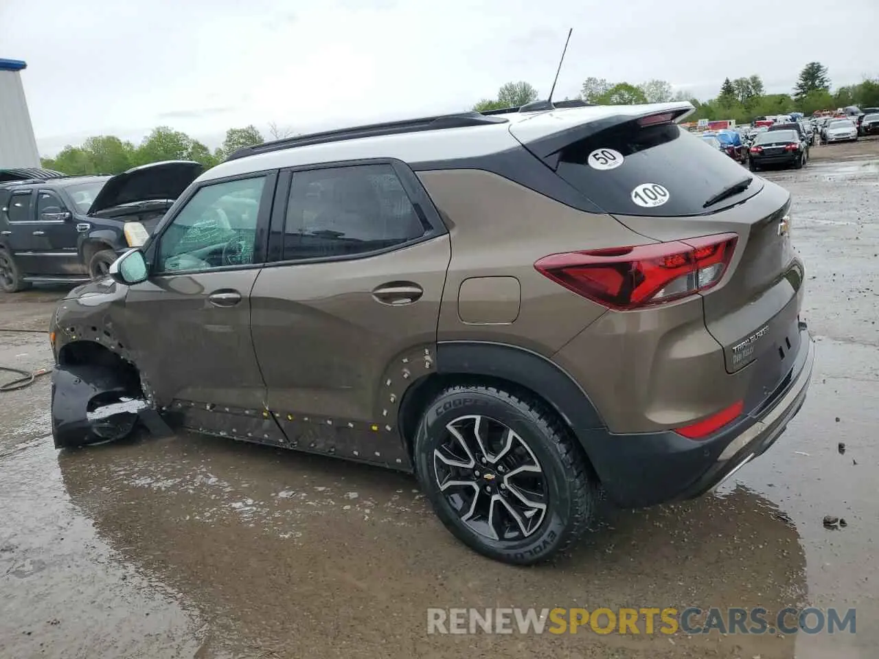 2 Photograph of a damaged car KL79MVSL9NB085879 CHEVROLET TRAILBLZR 2022