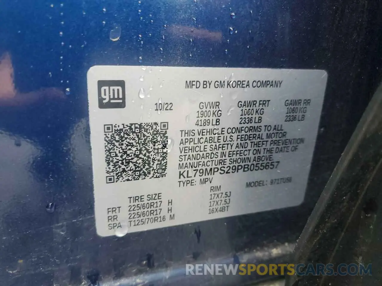 13 Photograph of a damaged car KL79MPS29PB055657 CHEVROLET TRAILBLZR 2023