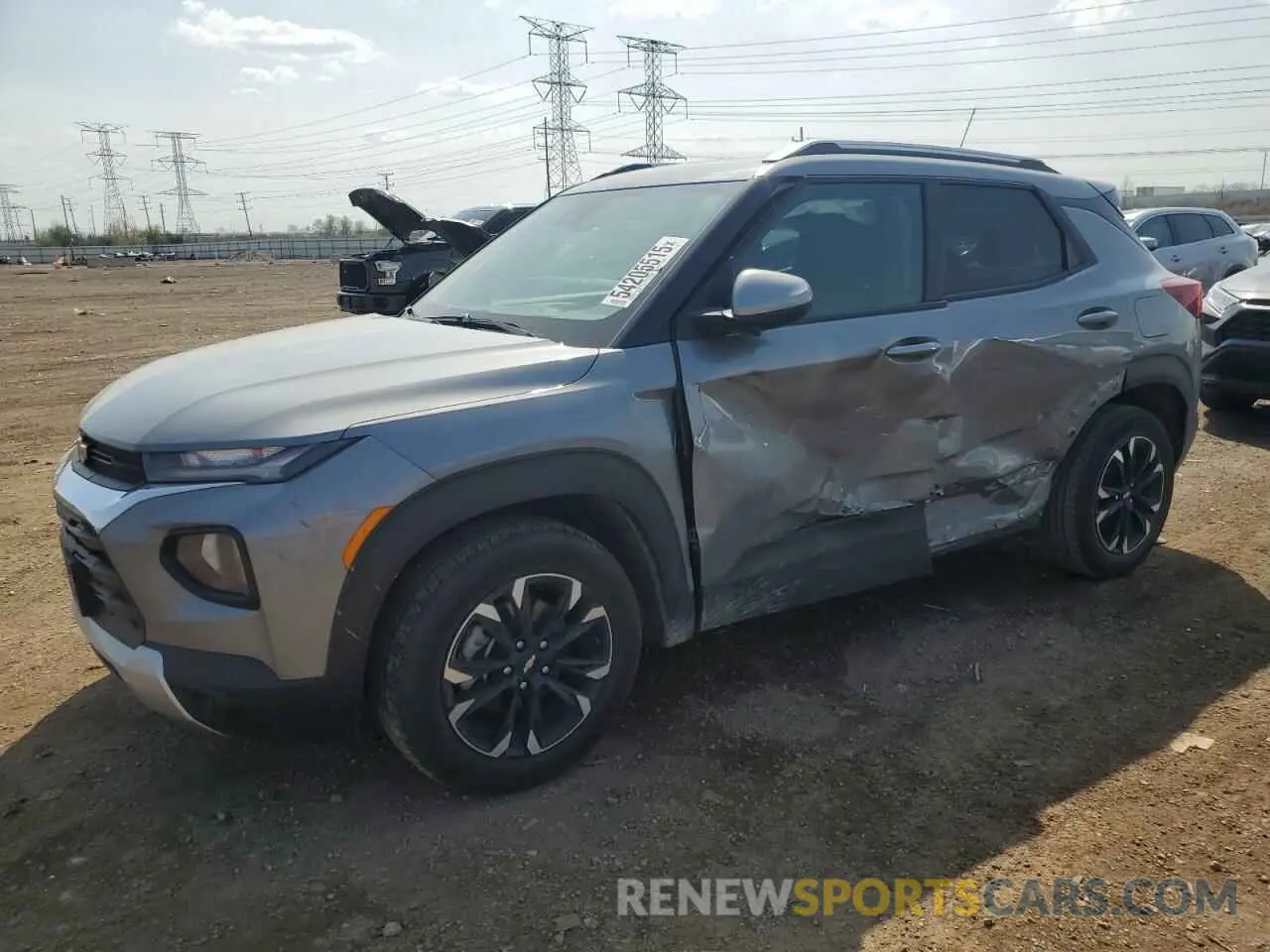 1 Photograph of a damaged car KL79MPSL8PB140143 CHEVROLET TRAILBLZR 2023