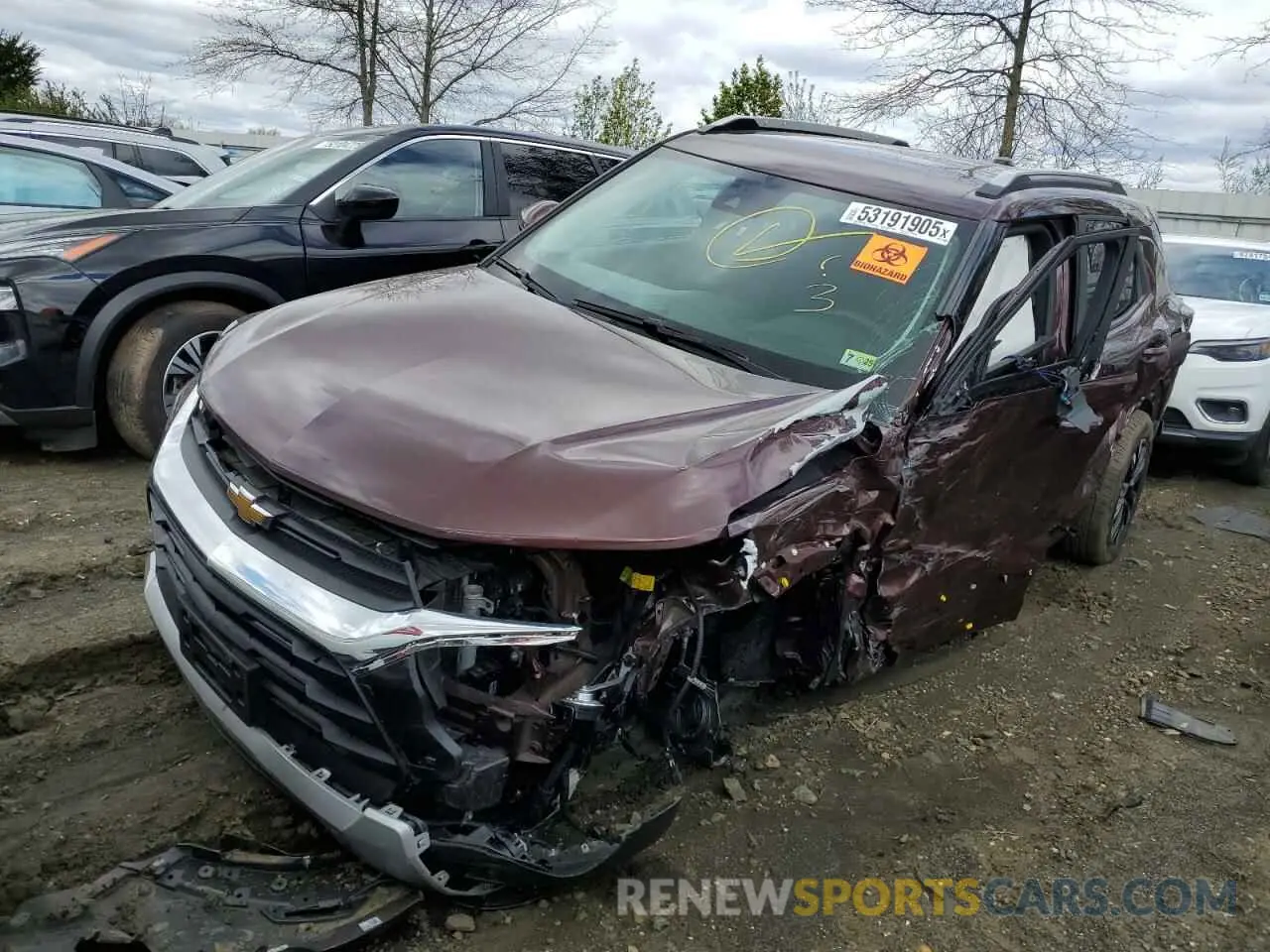 1 Photograph of a damaged car KL79MRSL4PB062018 CHEVROLET TRAILBLZR 2023