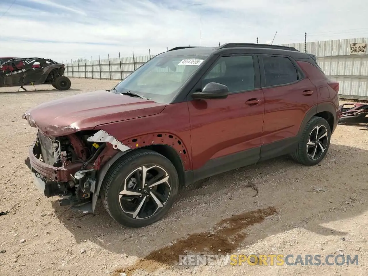 1 Photograph of a damaged car KL79MTSL1PB127257 CHEVROLET TRAILBLZR 2023