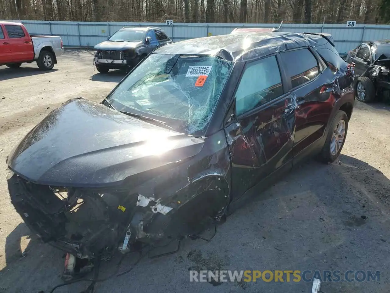 1 Photograph of a damaged car KL79MMS20RB065656 CHEVROLET TRAILBLZR 2024