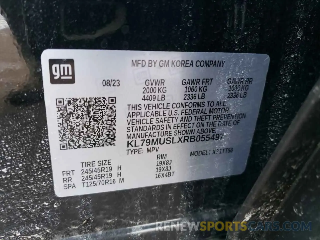 14 Photograph of a damaged car KL79MUSLXRB055497 CHEVROLET TRAILBLZR 2024