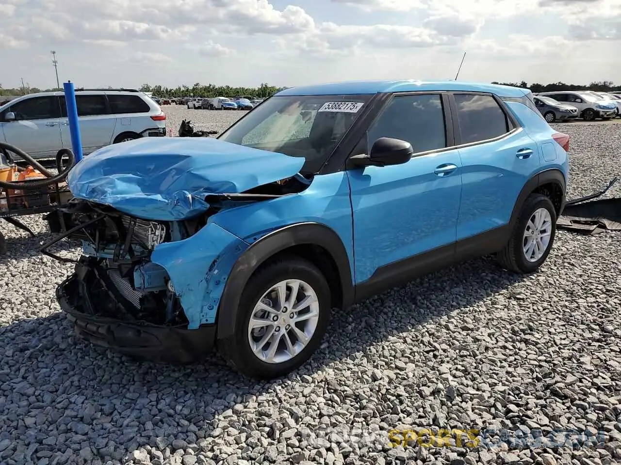 1 Photograph of a damaged car KL79MMSP2SB134493 CHEVROLET TRAILBLZR 2025